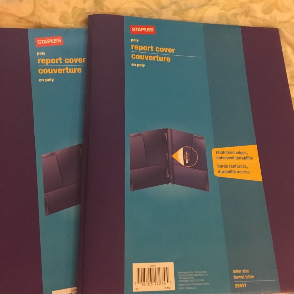 📚✏️ Two NWT report covers/folders in royal purple